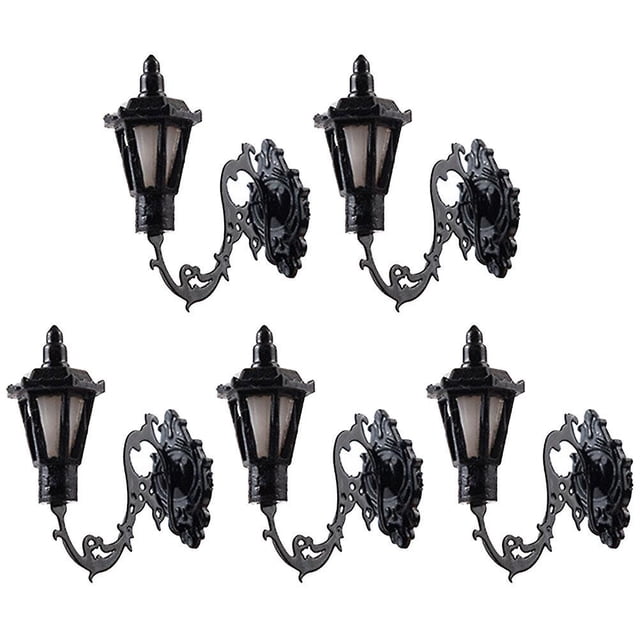5 Pcs Vintage Decor Miniatures Mini Toy Wall Lamp Models Miniature Led Wall Lamp Mini Wall Lamp Models Mini Lamp Dolls House
