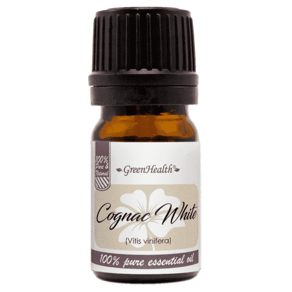 Cognac White Essential Oil – 5 ml | Pure Natural Oil | Amber Glass Bottle with Euro Dropper | for DIY Perfume Blends, Candle Making & Home Fragrance