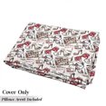 thumbnail image 5 of Fashion Floor Pillow Lounger Cover, Feminine Shoes Lipstic Perfume Accessory Items for Beauty Pattern Image, Nap Mat Printed Fabric Case for 5 Pillows, 88" x 36", Black Pink Tan, by Ambesonne, 5 of 5
