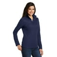 thumbnail image 4 of Port Authority Ladies Pinpoint Mesh 1/2 Zip -XL (True Navy), 4 of 6