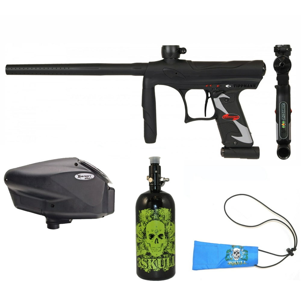 Tippmann Crossover Paintball Marker Gun Nitro Halo Set