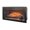 Antique Black 042, variant on 60 Inch Electric Fireplace Entertainment Center with Door Sensor - Dark Oak for TV Stand Up to 70 Inch, Large Storage Cabinet for Living Room