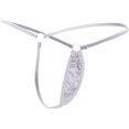 thumbnail image 2 of XmhyTop 2 Piezas Tangas Sexy para Mujer, Thong de Encaje Crotchless, Diseño Low Rise, Blanco, Talla XL, 2 of 3