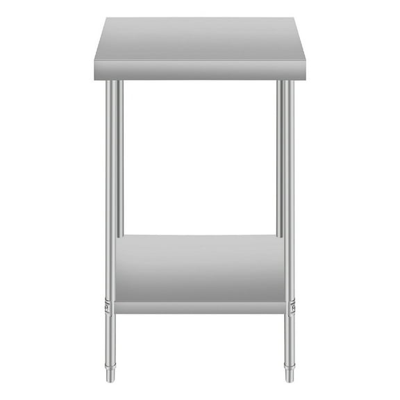 Miekor Furniture 24"*24 Commercial Work Table for Restaurant and Home Stainless Steel Kitchen Prep Table with Under Shelf 67882