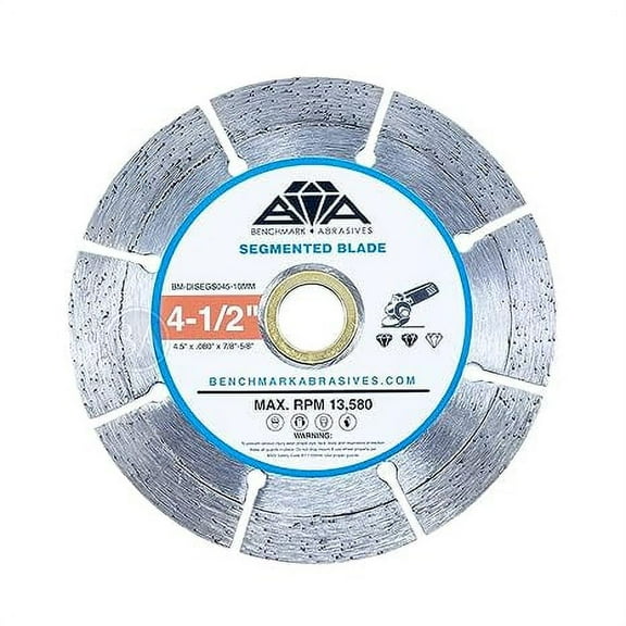 Benchmark Abrasives 4-1/2" Segmented Diamond Blade with Steel Core
