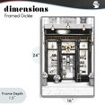 thumbnail image 4 of Stupell Industries Art Deco Glam Paris Shop Facade Gray Framed Giclee Art, 16 x 24, by Petals Prints Design, 4 of 8