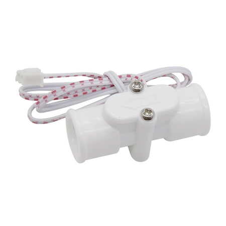 

HGYCPP Upgraded Water Flow Meter Sensor Switch 0-110V G1/2 Thread Plastic Liquid Switch 0-110V Load-ed Power 10W Water Heater