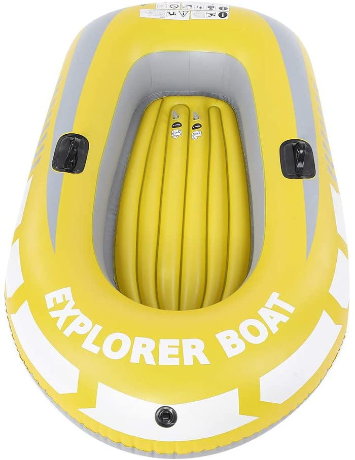 PVC Inflatable 3 Person Boat Fishing Boat Kayak Canoe Rowing Air Boat Drifting 