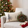 thumbnail image 6 of Christmas Tree Pillow Cover 12 x 20 Inch, Xmas Decorations, Soft Plush Faux Fur Holiday Winter Decorative Throw Pillows for Sofa Bedroom Bed Home Décor(B), 6 of 6