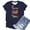 Navy, variant on Christmas Shirts for Women Short Sleeve Crewneck Casual Funny Dachshund through The Snow Graphic T Shirts Holiday Tops