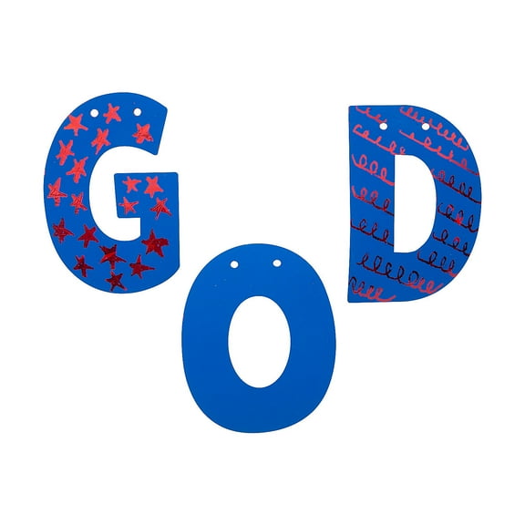 Fun Express Magic Color Scratch God Bless America Banner - 15 Pc