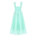 thumbnail image 6 of DPOIS Girls Kids Pleated A-line Chiffon Wedding Bridemaid Dance Prom Dress, 6 of 7