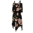 thumbnail image 5 of Drppepioner Robe Maxi Fluide à Imprimé Floral pour Femmes, Épaules Dénudées, Grande Taille, à Lacets, 5 of 5