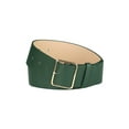 thumbnail image 1 of Cinturones de PU de Inspire Chic para mujeres con hebilla de pin de metal, cinturón de 2 pulgadas de ancho para pantalones de vestido, verde, 1 of 4