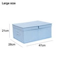 thumbnail image 2 of Caja de almacenamiento tipo cajón para artículos diversos, caja de almacenamiento con acabado de tela tipo cubierta, 2 of 5