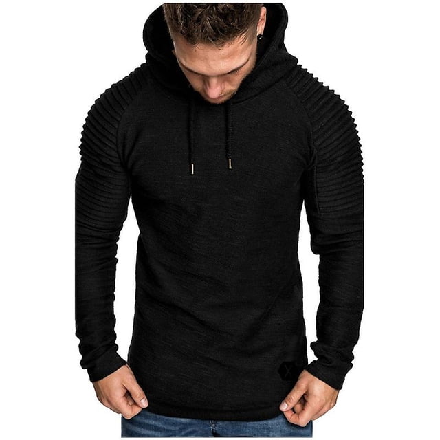 Sudaderas con capucha de moda para hombre, sudadera delgada con capucha de Color sólido para hombre, sudaderas con capucha de Hip Hop, ropa deportiva, chándal ShuxiuWang 8390612216220