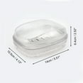 thumbnail image 4 of Unique Bargains 1 Pc Waterproof Soap Holder Double Layer with Cover Clear Soap Dish for Bathroom 5.51"x4.13"x2.52", 4 of 6