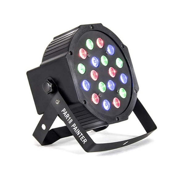 Cañon de Led PAR18X1 AlienPro RGB Audio Rítmico 7 canales 18 LEDs de 1W