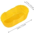 thumbnail image 2 of 2000pcs Mini Loaf Pan Liners Non-Stick Oval Cupcake Papers Disposable Muffin Wrappers Rectangle Bread Baking Trays for Weddings Birthdays(Yellow)$$Home Decor, Kitchen, & Other, 2 of 9