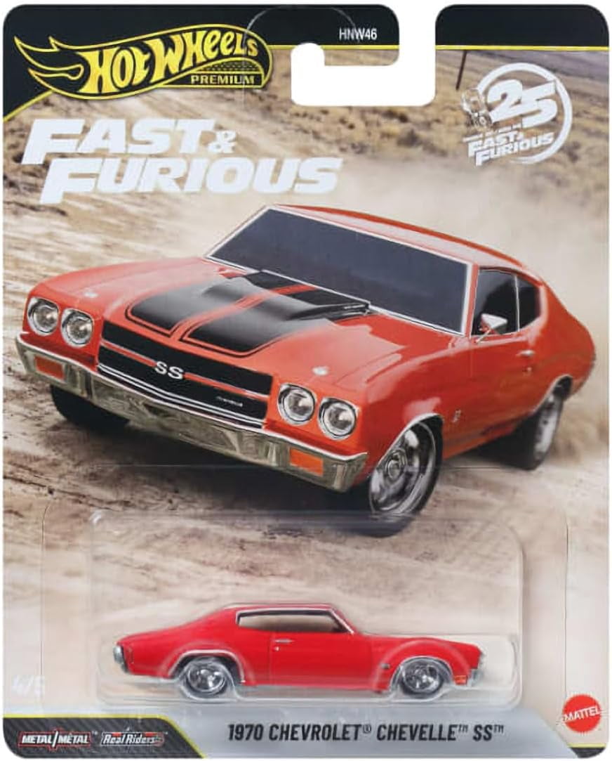 Hot Wheels Fast & Furious Premium 2-Pack, W Motors Lykan HyperSport and 1970 Chevrolet® Chevelle™ SS®, Die-Cast