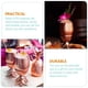 thumbnail image 3 of Paquete de 6 Vasos para Bebidas de Piña, Vaso de Piña de Cobre de 450 Ml con Pajita Estirada, Vasos para Fiesta de Luau Hawaiano, 3 of 5
