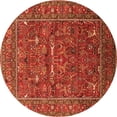 thumbnail image 1 of Ahgly Company Indoor Round Oriental Orange Industrial Area Rugs, 5' Round, 1 of 4
