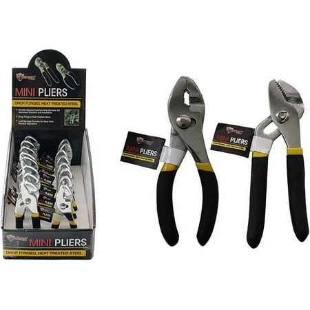 

Force 2221320 Mini Slip Joint & Channel Lock Pliers Bundle (1 Slip Joint and 1 Channel Lock)