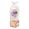 thumbnail image 3 of Ramo de flores de jabón con 3 flores perfumadas para cumpleaños, bodas y San Valentín. rosas violetas, 3 of 9