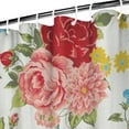 thumbnail image 4 of Waterproof Pioneer Shower Curtain 84x72 Inch Polyester Unique Colorful Floral Shower Curtain for Bathroom Hotel Home Decor with 12 Plastic Hooks, 4 of 5