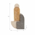 thumbnail image 4 of Decorative Statue and Ornament for Shelf Decor - Abstract Stone Sculpture for Home, Bathroom, Office, and Living Room - Modern Coffee Table Decor That Elevates Your Art - 13" Black, Brown, Tan, 4 of 11
