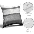 thumbnail image 4 of Black White Grey Pillow Covers 20x20 Set of 2 Light Gray Modern Abstract Art Striped Throw Pillows Farmhouse Outdoor Decorative Pillowcase Cotton Square Cushion Cover for Home Couch Bed, 4 of 6