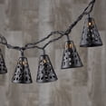 thumbnail image 2 of 6 Foot Decorative Metal Shade Electric LED Patio String Lights, 2 of 6