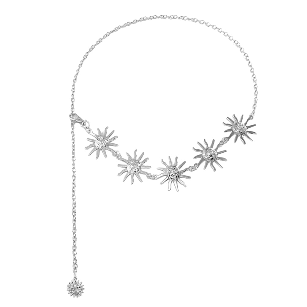 Metal Sun Waist Chain Belly Waist Belt Waist Chain Belts Body Chain for