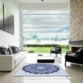 thumbnail image 7 of Ahgly Company Machine Washable Indoor Rectangle Transitional Heavenly Blue Area Rugs, 4' x 6', 7 of 7