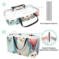thumbnail image 4 of Alpaca Large Capacity Reusable Foldable Oxford Cloth Beach Bag Storage Bin Shopping Basket Cube Organizer, 4 of 7