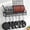 Black, 1 Tier, variant on Pan Rack Wall Mounted, 24.8" Vertical Lid Organizer with 14 Adjustable Dividers, Heavy Duty Hanging Cookware Holder Hanger with 6 S-Hooks & 6 Vertical Hooks