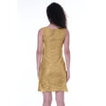 thumbnail image 3 of Moomaya Womens Sexy Robes Paillettes Paillettes Bodycon Mini Robe de Soirée Sans Manches, 3 of 7