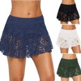 thumbnail image 4 of Mchoice Women Lace Crochet Swim Skirt Bikini Bottom Swimsuit Board Shorts Skort Swimdress, 4 of 4