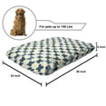 thumbnail image 2 of Geometric Pet Bed, Continuous Art Pattern of Brushed Diagonal X Shapes Repetitive Design, Resistant Pad for Dogs and Cats Cushion with Removable Cover, 24" x 39", Cream and Dark Teal, by Ambesonne, 2 of 4