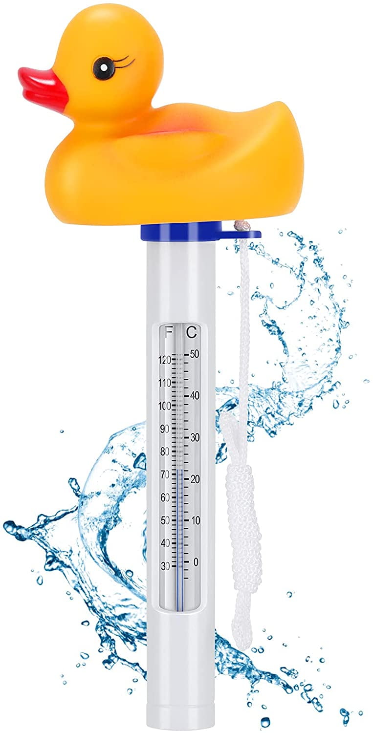Swimming Pool Floating Thermometer Test Bath Tub Fish Pond Temperature Duck 