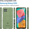 thumbnail image 2 of Case for Samsung Galaxy M33, Heavy Duty Shockproof Absorption Impact Resistant Protective Phone Case Bumper Rugged Cover for Samsung Galaxy M33 HD Green, 2 of 14