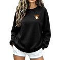 thumbnail image 6 of QATAINLAV Womens Halloween Sweatshirt Cute Ghost Pumpkin Graphic Fall Crewneck Tops Letter Print Front and Back Graphic Long Sleeve Shirts Black M, 6 of 7
