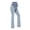 Light Blue, variant on Miqool Women's Stretch Maternity Jeans Over The Belly Bell Bottoms Flare Denim Pants Support Bootcut Pants Pregnancy Clothes