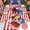 Multicolor1, variant on Fmbmuo 10pcs American Flag Patriotic Themed Paper Plates, Disposable Tableware Set , Independence Day July 4th Parties and All Patriotic Decor