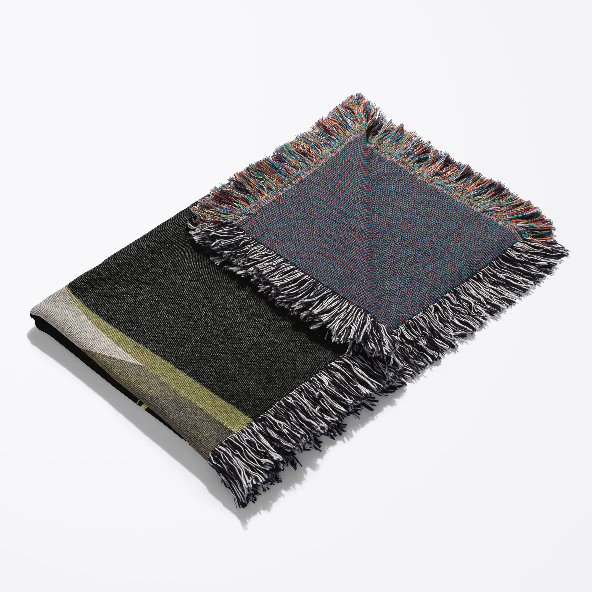 Image Of Graceful Yellow Gold Abstract, Tassel Ribbon, Class Of 2024, Woven Blanket