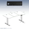 thumbnail image 2 of VIVO Electric 63” x 32” Stand Up Desk, Black Table Top, White Frame, 2 of 2