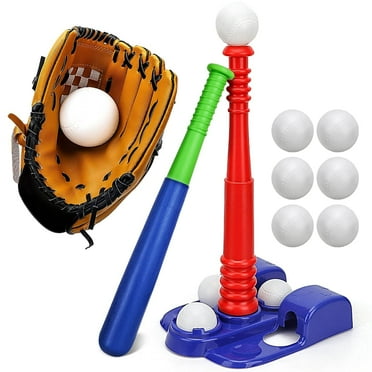 TOY Life Tball T Ball Set for Kids 3-5 Tball Set for Kids 5-8 Tee Ball Bat Toddler Baseball Tee Ball Set Bat Baseball Kids T Ball Stand for Kids 3-5 T Ball Set for Kids 5-8 T Ball Bat Set