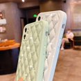 thumbnail image 3 of Cute Compatible with iPhone Diamond Case, Luxury Sparkle Bling Glitter Rhinestone Sturdy Hard PC Back + Soft TPU Edge Protective Phone Cases (Mint Green,iPhone XR), 3 of 11