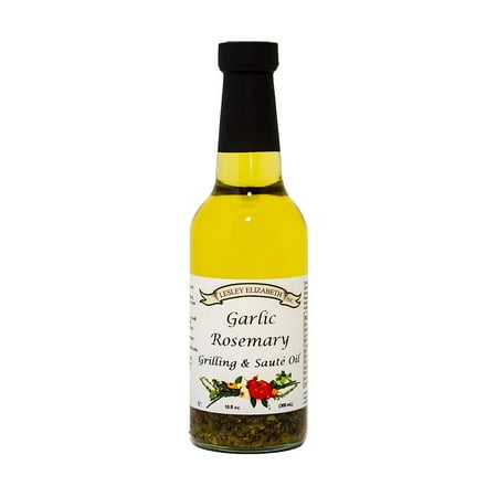 Lesley Elizabeth, Garlic & Rosemary Grilling & Saute Oil, Seasoned Cooking Oil, Cooking Oil, Oil, 10 fl (Best Oil For Grilling)