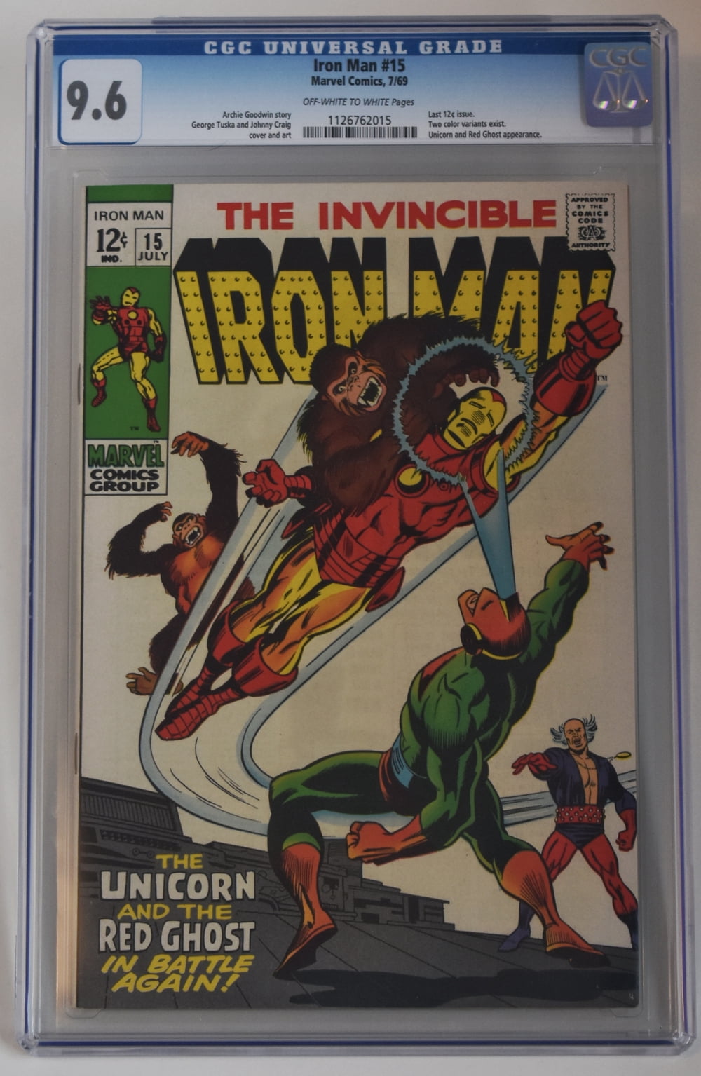Iron Man #15 - CGC 9.6 Comic Book